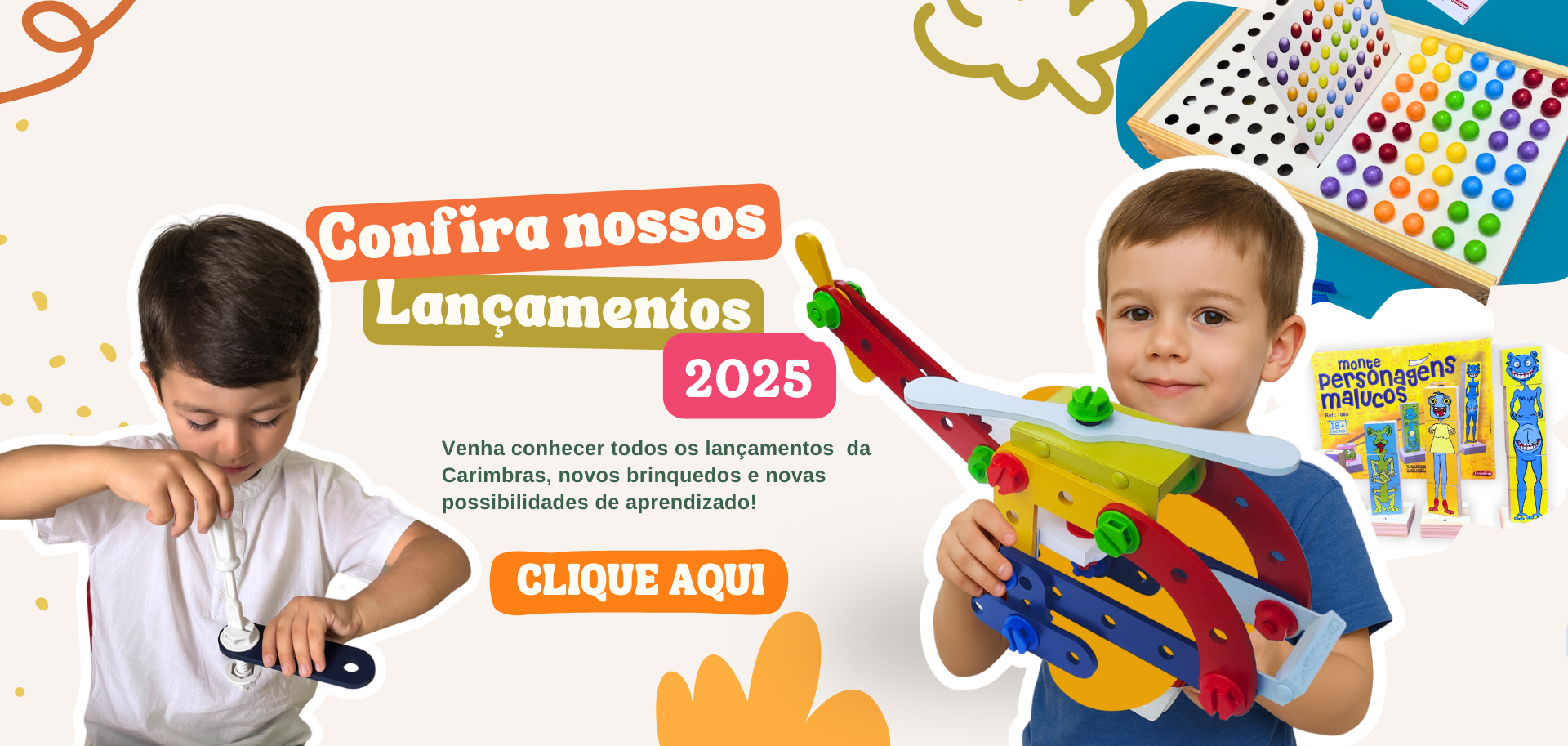 Orange Modern Kids Toy Store LinkedIn Banner 1920 x 913